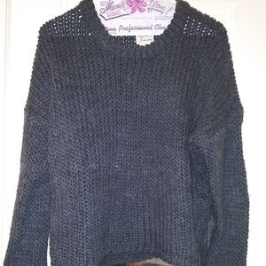 ANDREA JOVINE NWOT Dark Gray Chunky Sweater M/L